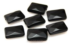 Onyks fasetowany - prostokąt 14x10mm