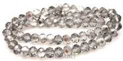 Kryształki fasetowane crystal grey - oponka 10x7mm