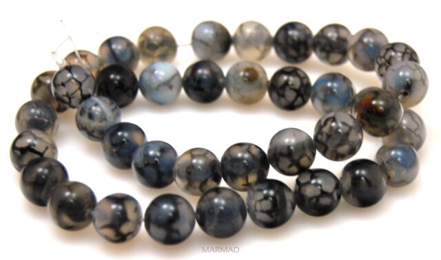 Agat szary - kula 10mm - 