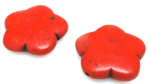 Howlit - kwiatek 25mm - czerwony