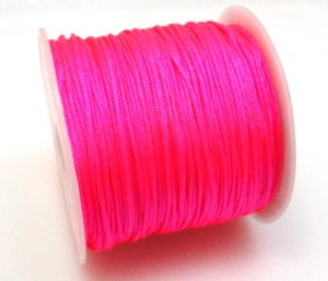 Sznurek bawełniany satynowy 0,7mm - różowy