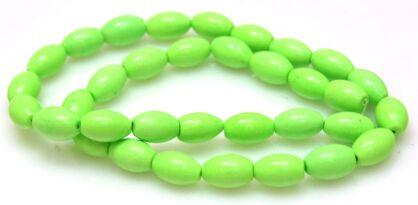 Howlit seledynowy - oliwka 12x8mm