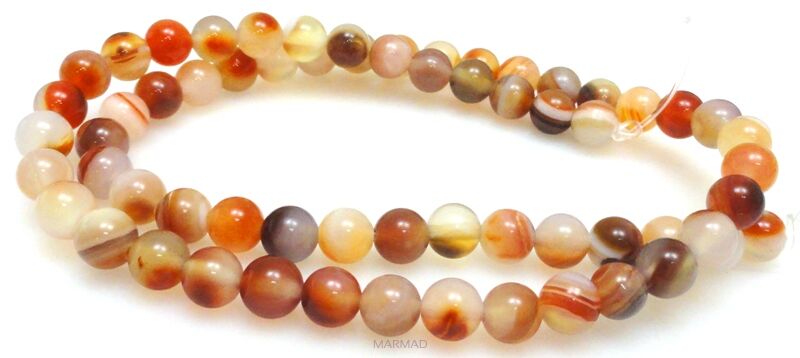 Agat karneol kule 6mm