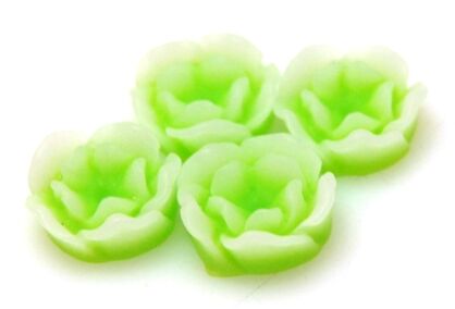 Kaboszon - różyczka seledynowa 12mm