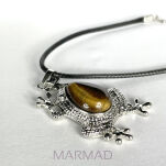 Zawieszka - Żaba z tygrysim okiem 45x28mm - 2