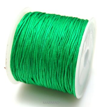 Sznurek bawełniany satynowy 0,8mm - zielony