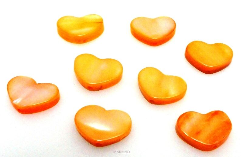 Muszla /Masa perłowa - serce 10x8mm