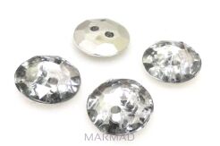 Guziki kryształowe fasetowane - moneta 13mm crystal