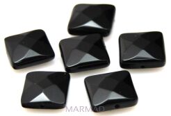 Onyks fasetowany - kwadrat 14x14mm