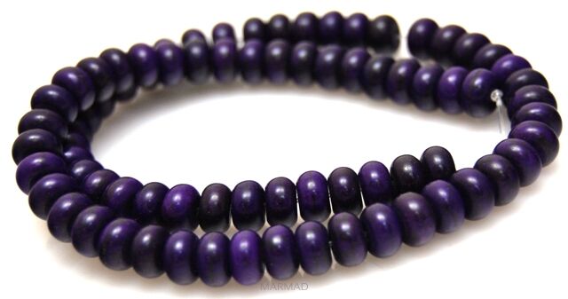 Magnezyt howlitowy - oponka 8x4mm - fioletowy