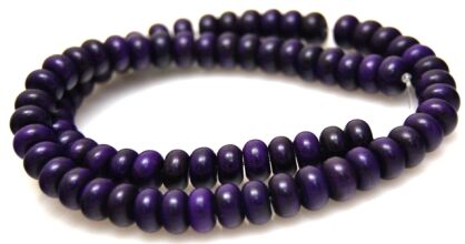 Magnezyt howlitowy - oponka 8x4mm - fioletowy