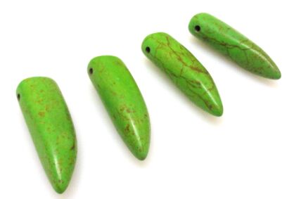 Howlit - kieł 30x10mm - zielony