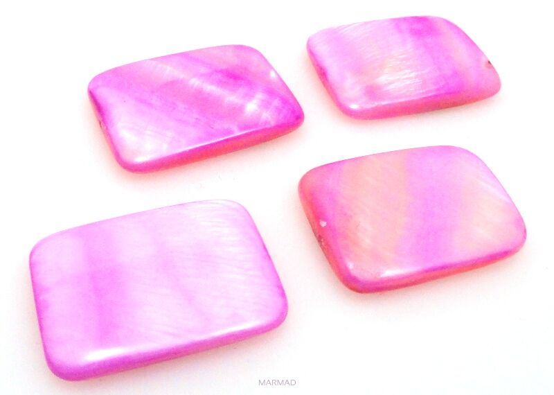 Muszla /Masa perłowa - prostokąt 25x18mm