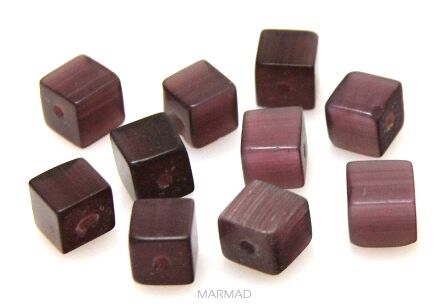 Uleksyt - kostka 6x6mm - fioletowy