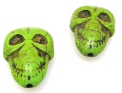 Howlit - czaszka 20x15mm - zielony