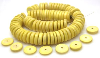 Kokos - talarki 15x3mm - cytrynowy