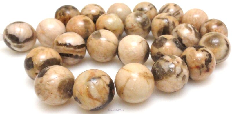 Jaspis tygrysi kule 16mm - sznur 38cm