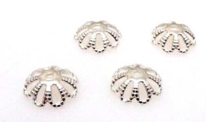 Miseczka kwiatek 8mm - srebro 925