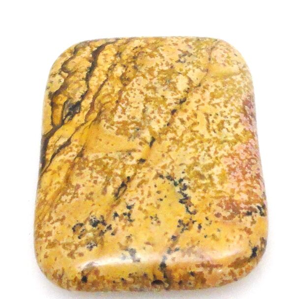 Jaspis obrazkowy - na wisior - prostokąt 40x30mm