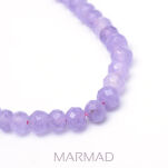 Jadeit fasetowany fioletowy - oponka 8x6mm - 3