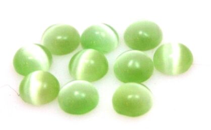 Kaboszon - uleksyt moneta 6mm - jasno zielony