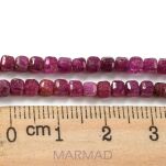 Granat fasetowany cube- sześcian 3x3x3mm - 4