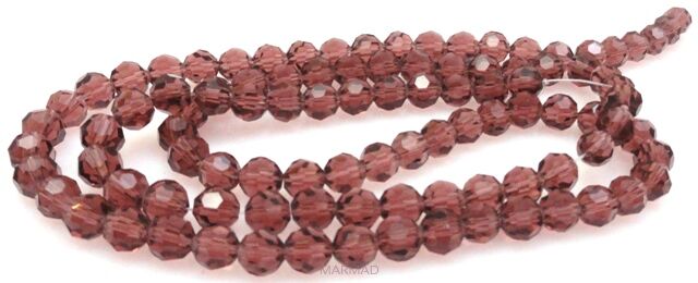 Kryształki fasetowane - kula 6mm