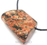 Jaspis leopard - na wisior - trapez 44x29x17mm