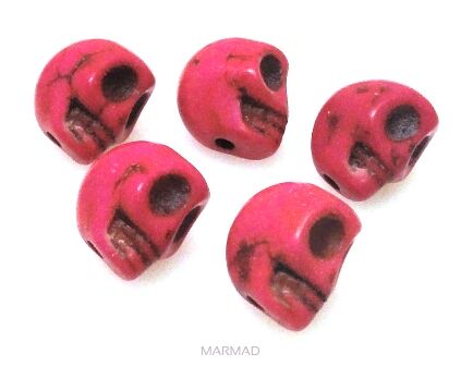 Howlit - czaszka 10x10mm - różowy