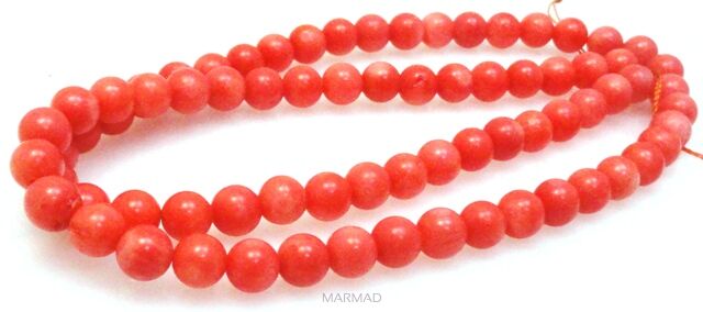 Koral pomarańczowy - kule 5mm