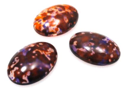 Kaboszon szklany - owal 18x13mm