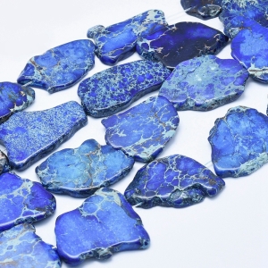 Jaspis cesarski - plaster - niebieski
