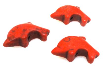 Howlit - delfin 20x12mm - czerwony