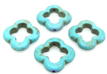 Howlit - kwiatek 18mm - turkusowy