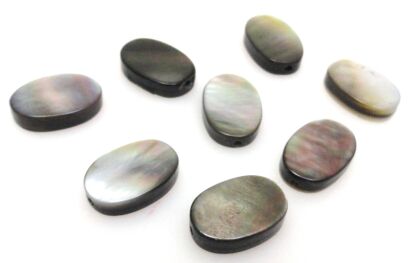 Masa perłowa czarna - owal 12x8mm