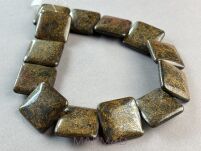 Bronzyt - kwadrat 30x30mm - na wisior - 2