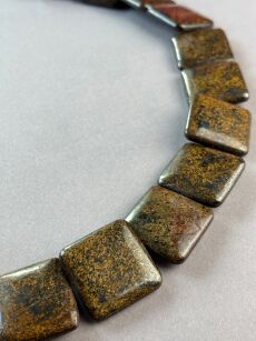 Bronzyt - kwadrat 30x30mm - na wisior