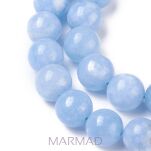 Jadeit - kula 10mm - akwamarynowy - 3