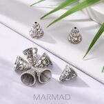 Czapeczka, miseczka, przekładka bali, element wykończeniowy - stożek 13x11mm - 2