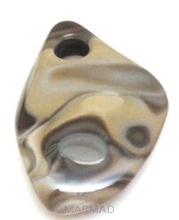 Krzemień pasiasty - wisior - 63x43x12mm