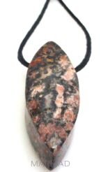 Jaspis leopard - na wisior - markiza 47x17x16mm