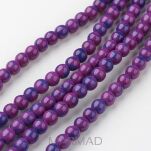 Jadeit naturalny- kula 6mm - fioletowy - 2