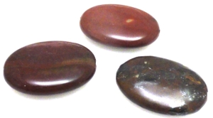 Jaspis owal 25x18mm - zestaw 3 sztuki