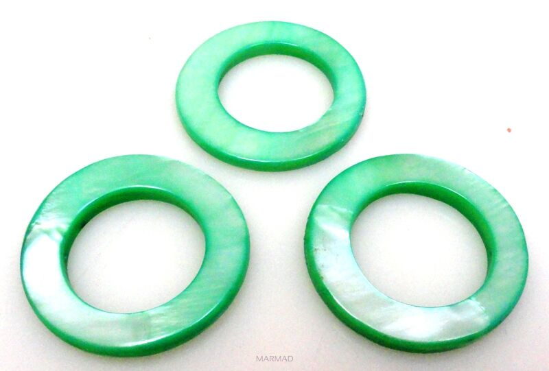 Muszla /Masa perłowa - donut okienko 30mm