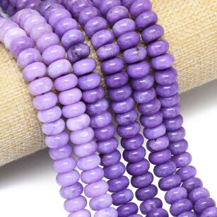 Jadeit malezyjski lawendowy- oponka 10x6mm