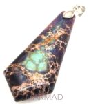 Zawieszka - jaspis cesarski grot 45x15mm