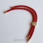 Baza do bransoletki- regulowana suwakowo- sznurek skręcony - 19