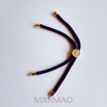 Baza do bransoletki- regulowana suwakowo- sznurek skręcony - 9