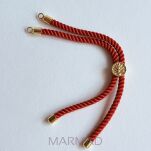 Baza do bransoletki- regulowana suwakowo- sznurek skręcony - 10