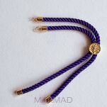 Baza do bransoletki- regulowana suwakowo- sznurek skręcony - 11